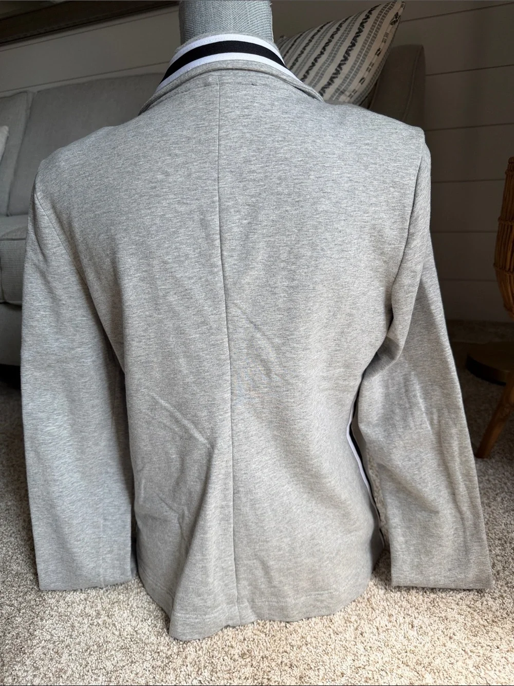 TOMMY HILFIGER Gray Knit Blazer/Jacket